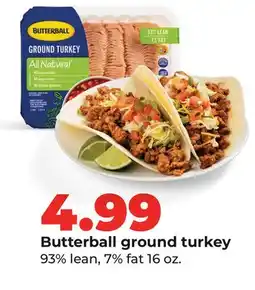 Hy-Vee Butterball ground turkey offer