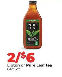 Hy-Vee Lipton or Pure Leaf tea offer