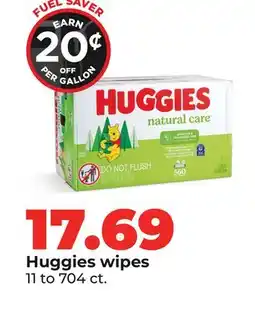 Hy-Vee Huggies wipes offer