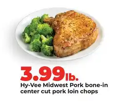 Hy-Vee Hy-Vee Midwest Pork bone-in center cut pork loin chops offer