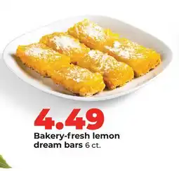 Hy-Vee Bakery-fresh lemon dream bars offer