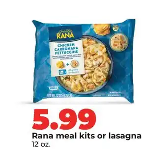 Hy-Vee Rana meal kits or lasagna offer