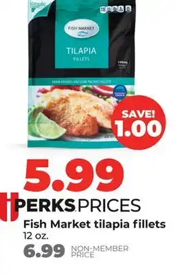 Hy-Vee Fish Market tilapia fillets offer