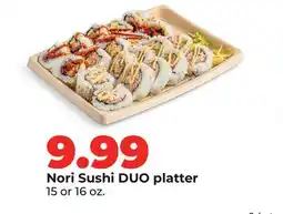 Hy-Vee Nori Sushi DUO platter offer