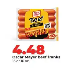 Hy-Vee Oscar Mayer beef franks offer