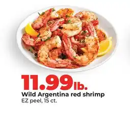 Hy-Vee Wild Argentina red shrimp EZ offer