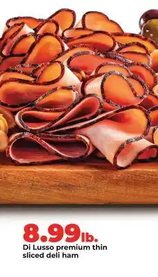 Hy-Vee Di Lusso premium thin sliced deli ham offer