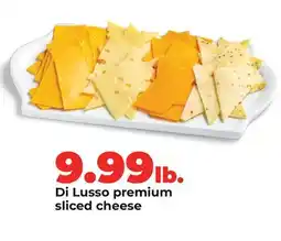 Hy-Vee Di Lusso premium sliced cheese offer
