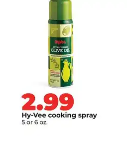 Hy-Vee Hy-Vee cooking spray offer