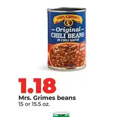 Hy-Vee Mrs. Grimes beans offer