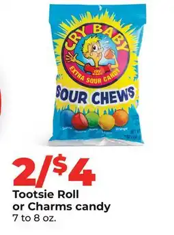 Hy-Vee Tootsie Roll or Charms candy offer