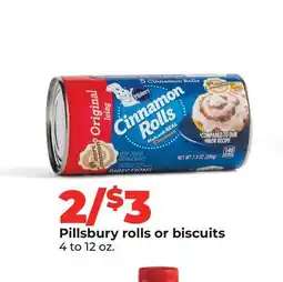 Hy-Vee Pillsbury rolls or biscuits offer