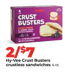 Hy-Vee Hy-Vee Crust Busters crustless sandwiches offer