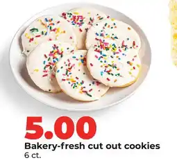 Hy-Vee Bakery-fresh cut out cookies offer