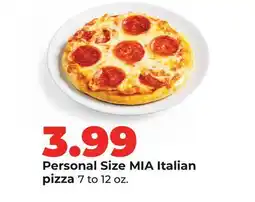 Hy-Vee Personal MIA Italian pizza offer