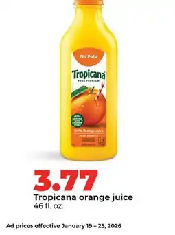 Hy-Vee Tropicana orange juice offer