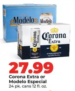 Hy-Vee Corona Extra or Modelo Especial offer