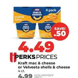 Hy-Vee Kraft mac & cheese or Velveeta shells & cheese offer