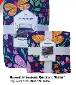 Meijer Havenstay Seasonal Quilts and Shams offer