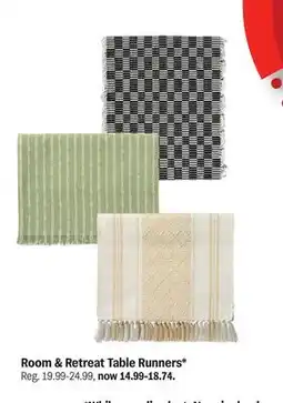 Meijer Room & Retreat Table Runners offer