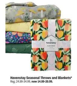 Meijer Havenstay Seasonal Throws and Blankets offer