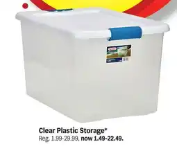 Meijer Clear Plastic Storage offer