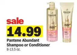 Meijer Pantene Abundant Shampoo or Conditioner offer