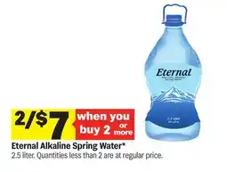Meijer Eternal Alkaline Spring Water offer