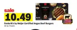 Meijer Frederik's by Meijer Certified Angus Beef Burgers offer