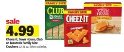 Meijer Cheez-It, Town House, Club or Toasteds Family Size Crackers offer