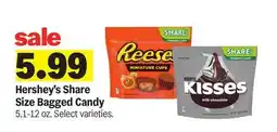 Meijer Hershey's Share Size Bagged Candy offer