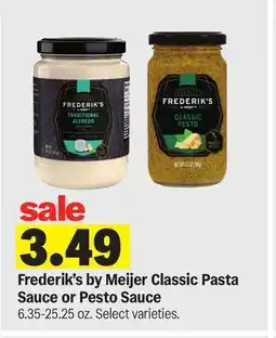Meijer Frederik's by Meijer Classic Pasta Sauce or Pesto Sauce offer