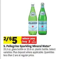 Meijer S. Pellegrino Sparkling Mineral Water offer