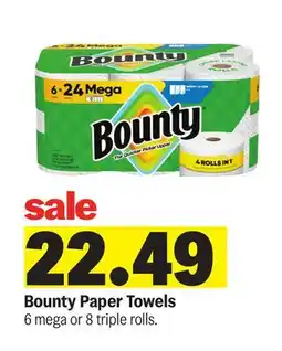 Meijer Bounty Paper Towels offer