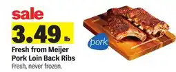 Meijer Fresh from Meijer Pork Loin Back Ribs offer