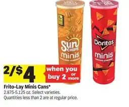 Meijer Frito-Lay Minis Cans offer