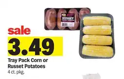 Meijer Tray Pack Corn or Russet Potatoes offer