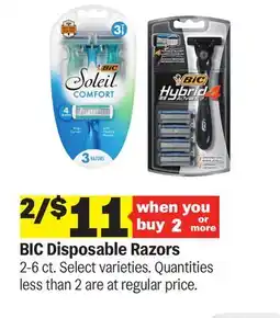 Meijer BIC Disposable Razors offer