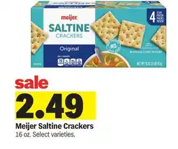 Meijer Meijer Saltine Crackers offer
