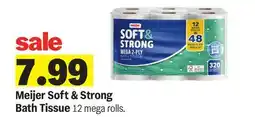 Meijer Meijer Soft & Strong Bath Tissue offer