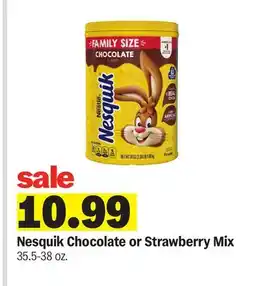 Meijer Nesquik Chocolate or Strawberry Mix offer