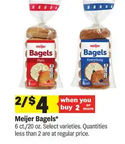 Meijer Meijer Bagels offer