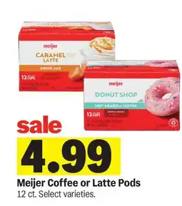 Meijer Meijer Coffee or Latte Pods offer