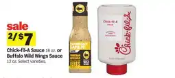 Meijer Chick-fil-A Sauce 16 oz. or Buffalo Wild Wings Sauce 12 oz offer