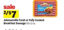 Meijer Johnsonville Fresh or Fully Cooked Breakfast Sausage offer