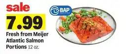 Meijer Fresh from Meijer Atlantic Salmon Portions offer