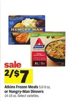 Meijer Atkins Frozen Meals or Hungry-Man Dinners offer
