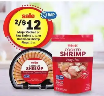 Meijer Meijer Cooked or Raw Shrimp offer