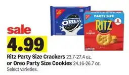 Meijer Ritz Party Size Crackers or Oreo Party Size Cookies offer