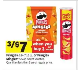 Meijer Pringles or Pringles Mingles offer
